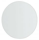Chambre d'adolescents - Miroir Skalle, couleur : blanc - Dimensions : 48 x 48 x 3 cm (H x L x P)