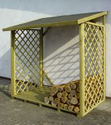 Abri pour bois de chauffage Arvensis - Dimensions : 200 x 140 x 220 cm (L x P x H)