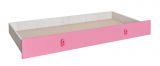 Tiroir de lit pour lit Luis, couleur : chêne blanc / rose - 80 x 190 cm (l x L)