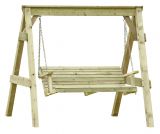 Balançoire de jardin Hollywood 2-seater 01 - en bois de pin, FSC® - Dimensions : 190 x 164 x 198 cm (L x P x H)