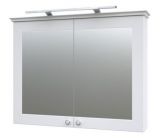Salle de bain - Armoire de toilette Dindigul 06, couleur : blanc mat - 73 x 94 x 17 cm (H x L x P)