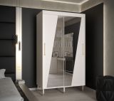 Armoire au design moderne Jotunheimen 207, couleur : blanc - dimensions : 208 x 120,5 x 62 cm (h x l x p)