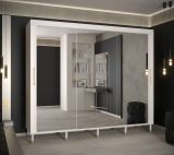Grande armoire avec suffisamment d'espace de rangement Jotunheimen 275, couleur : blanc - dimensions : 208 x 250,5 x 62 cm (h x l x p)