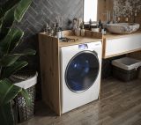 Couverture de machine à laver Karwendel 03, Couleur : Chêne Artisan - Dimensions : 97,5 x 64 x 50 cm (H x L x P)