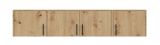 Armoire Hannut 26, Couleur : Chêne Artisan - Dimensions : 40 x 200 x 56 cm (H x L x P)