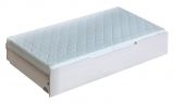 Sommier pour lit d'enfant / lit de jeunesse Milo 32 avec sommier à lattes, couleur : blanc, massif - 90 x 190 cm (L x l)