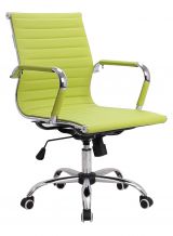 Chaise pivotante Tamest 106, Couleur : Vert - Dimensions : 89 - 99 x 54 x 60 cm (H x L x P)