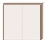Cadre pour armoire à portes coulissantes / Armoire Gataivai 05 et 06, couleur : Noyer