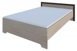 Lit simple / lit d'appoint Aitape 10, couleur : chêne Sonoma foncé / chêne Sonoma clair - Surface de couchage : 120 x 200 cm (l x L)