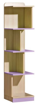 Chambre des jeunes - Étagère Dennis 15, couleur : violet cendré - Dimensions : 155 x 35 x 38 cm (h x l x p)