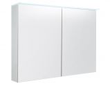 Salle de bain - Armoire de toilette Siliguri 19, couleur : blanc brillant - 70 x 100 x 13 cm (H x L x P)