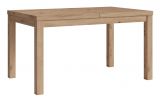 Table de salle à manger extensible "Temerin" 33, Couleur : Chêne rustique - Dimensions : 140 - 220 x 90 cm (L x P)