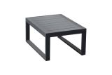 Table d'appoint Lisbonne en aluminium - Couleur : Anthracite, Dimensions : 690 x 500 x 320 mm