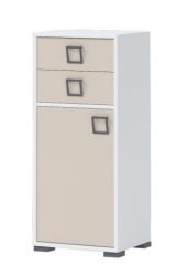 Commode 22, couleur : blanc / crème - Dimensions : 102 x 44 x 37 cm (H x L x P)