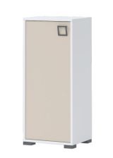 Commode 21, couleur : blanc / crème - Dimensions : 102 x 44 x 37 cm (H x L x P)