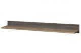 Étagère suspendue Sichling 09, couleur : chêne brun - Dimensions : 12 x 120 x 20 cm (h x l x p)