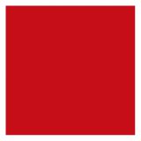 Face en métal pour les bureaux Marincho, couleur : rouge - Dimensions : 35 x 35 cm (L x H)