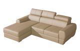 Canapé de salon Sladenia 05 couleur sable avec fonction lit et coffre de rangement - 251 x 167 cm (l x p) - Angle : gauche