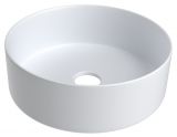 Salle de bains - lavabo Dhule 24, couleur : blanc mat - 12 x 36 x 36 cm (H x L x P)
