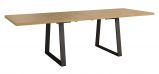 Table de salle à manger Kastav 29, couleur : chêne / noir - 260 x 94 cm (L x P)