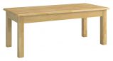 Table de salle à manger extensible "Lipik" 29, chêne massif - Dimensions : 120 - 160 x 70 cm (L x P)