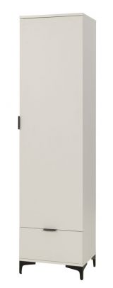 Armoire à portes battantes / Armoire "Kandalica" 06, Couleur : Blanc - Dimensions : 195 x 50 x 40 cm (h x l x p)