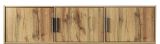 Rehausse pour armoire à portes coulissantes / Penderie Denver, couleur : décor pin / gris foncé - dimensions : 40 x 160 x 56 cm (h x l x p)