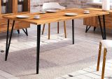 Table de salle à manger Masterton 22 en bois de hêtre massif huilé - Dimensions : 90 x 140 cm (l x p)
