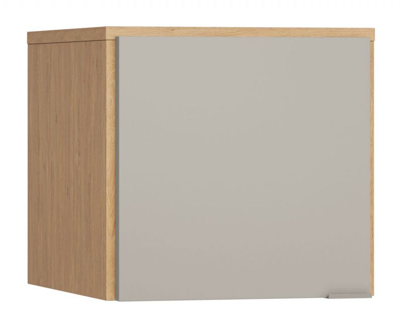 Élément pour armoire à une porte Nanez 12, couleur : chêne / gris - Dimensions : 45 x 47 x 57 cm (H x L x P)