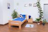 Lit d'enfant / lit de jeunesse Easy Premium Line K2, en bois de hêtre massif nature - Dimensions : 90 x 190 cm