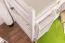 Lits superposés pour adultes "Easy Premium Line" K21/h avec couchage supplémentaire et 2 caches, tête et pied arrondis, hêtre massif blanc - Couchage : 90 x 200 cm, convertibles
