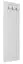 Armoire Gyronde 26, pin massif, laqué blanc - 130 x 47 x 2 cm (H x L x P)
