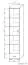 Armoire Kavieng 23, Couleur : Chêne / Blanc - Dimensions : 200 x 40 x 40 cm (H x L x P)