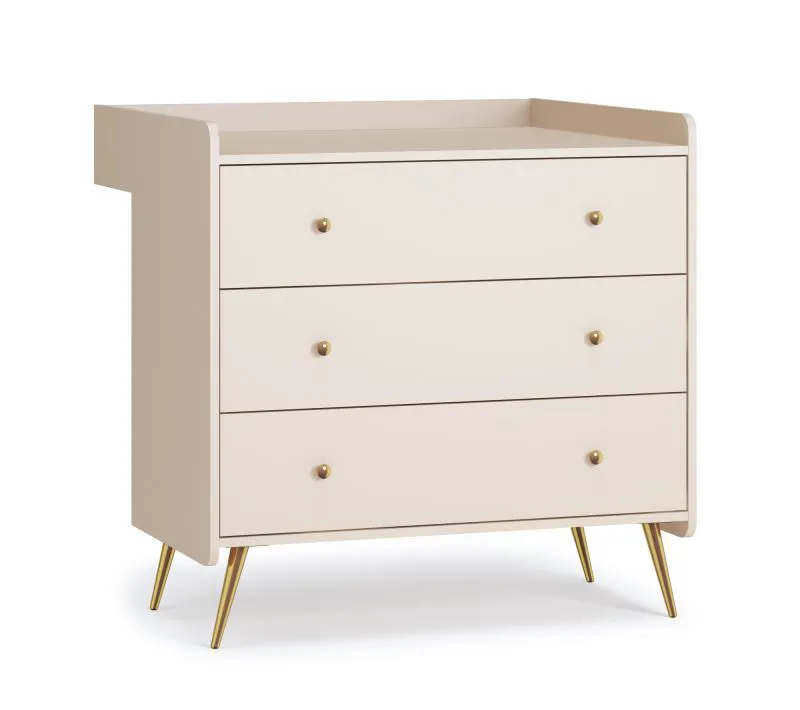 Chambre de bébé - Cadre à langer pour la commode Knut 01 / Couleur : Beige / Dimensions : 90 x 26,5 x 15 cm / Chambre d'enfant