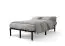 Cadre de lit simple série Vosges 02 - Surface de couchage : 120 x 200 cm (l x L)