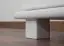 Table de nuit en bois de pin massif, laqué blanc 009 - Dimensions 55 x 42 x 42 cm (H x L x P)