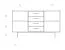 Commode Kumeu 36, bois de hêtre massif huilé - Dimensions : 80 x 144 x 45 cm (H x L x P)