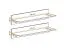 Étagère murale, lot de 2 / Couleur : Chêne Hickory Jackson / Design moderne / Dimensions : 100-120 x 20 x 20 cm / pour le salon