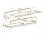 Étagère murale, lot de 2 / Couleur : Chêne Hickory Jackson / Design moderne / Dimensions : 100-120 x 20 x 20 cm / pour le salon