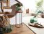 Table d’appoint en bois massif d’acacia fait main | Plateau forme tronc | 55 x 28 x 28 cm | Pieds noirs design