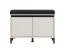 Banc avec espace de rangement / 2 portes battantes / Armoire à chaussures / Couleur : Cachemire / Coussin d'assise inclus / Dimensions : 80 x 40 x 57 cm / Pour l'entrée