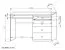 Ensemble bureau complet Mojokerto 5 pièces | Noyer/Noir | Organisation optimale | Design moderne
