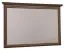 Miroir Sentis 16, Couleur : Brun foncé - 84 x 126 x 6 cm (h x l x p)