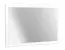Miroir Sentis 16, Couleur : Pin blanc - 84 x 126 x 6 cm (h x l x p)