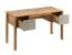 Bureau Braianik 01, couleur Chêne Wotan / Beige, avec 2 tiroirs pratiques, 75 x 138 x 53 cm, Poignées en métal, chants en ABS