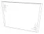 Grand miroir mural Sabadell 06 | Finition blanche élégante | 60 x 80 x 2 cm | Design moderne