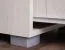 Table de chevet Lepe 02 | Chêne blanc & anthracite | 46 x 49 x 38 cm | 2 tiroirs, design moderne