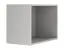 Rehausse pour étagère Edegem 06 / Couleur : gris platine / Bords ABS / 59 x 30 x 40 cm / 1 compartiment
