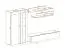 Ensemble mural Hompland 14 blanc | 170 x 260 x 40 cm | Grand espace de rangement | Design moderne