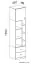 Chambre d'adolescents - Armoire "Geel" 06, blanc / turquoise - Dimensions : 195 x 45 x 40 cm (H x L x P)